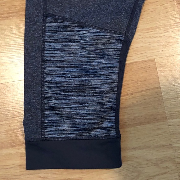 KYODAN Capri workout pants gray & black zipper Med - Picture 2 of 8